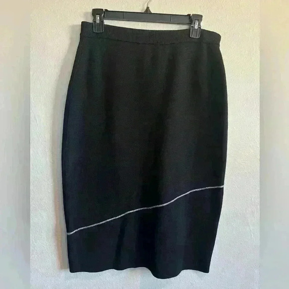 Calvin Klein black sweater long skirt size M - Picture 1 of 1